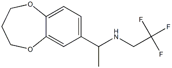 N-[1-(3,4-dihydro-2H-1,5-benzodioxepin-7-yl)ethyl]-N-(2,2,2-trifluoroethyl)amine Struktur