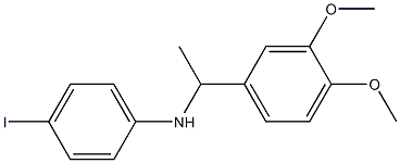 N-[1-(3,4-dimethoxyphenyl)ethyl]-4-iodoaniline Struktur