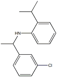 N-[1-(3-chlorophenyl)ethyl]-2-(propan-2-yl)aniline Struktur