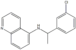 N-[1-(3-chlorophenyl)ethyl]quinolin-5-amine Struktur