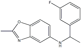 N-[1-(3-fluorophenyl)ethyl]-2-methyl-1,3-benzoxazol-5-amine Struktur