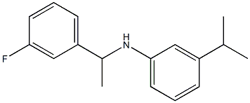 N-[1-(3-fluorophenyl)ethyl]-3-(propan-2-yl)aniline Struktur