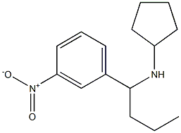 N-[1-(3-nitrophenyl)butyl]cyclopentanamine Struktur