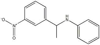 N-[1-(3-nitrophenyl)ethyl]aniline Struktur