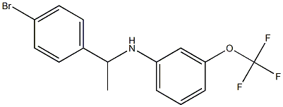 N-[1-(4-bromophenyl)ethyl]-3-(trifluoromethoxy)aniline Struktur