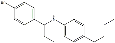 N-[1-(4-bromophenyl)propyl]-4-butylaniline Struktur