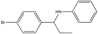 N-[1-(4-bromophenyl)propyl]aniline Struktur