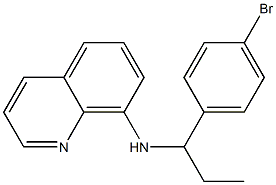 N-[1-(4-bromophenyl)propyl]quinolin-8-amine Struktur