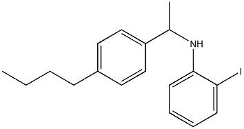 N-[1-(4-butylphenyl)ethyl]-2-iodoaniline Struktur