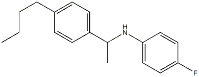 N-[1-(4-butylphenyl)ethyl]-4-fluoroaniline Struktur