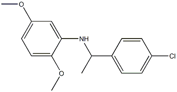 N-[1-(4-chlorophenyl)ethyl]-2,5-dimethoxyaniline Struktur