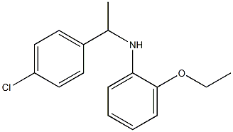 N-[1-(4-chlorophenyl)ethyl]-2-ethoxyaniline Struktur