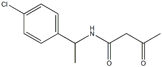 N-[1-(4-chlorophenyl)ethyl]-3-oxobutanamide Struktur