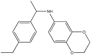 N-[1-(4-ethylphenyl)ethyl]-2,3-dihydro-1,4-benzodioxin-6-amine Struktur