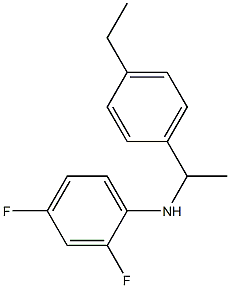 N-[1-(4-ethylphenyl)ethyl]-2,4-difluoroaniline Struktur