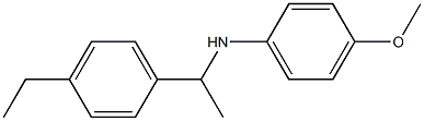 N-[1-(4-ethylphenyl)ethyl]-4-methoxyaniline Struktur