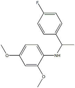 N-[1-(4-fluorophenyl)ethyl]-2,4-dimethoxyaniline Struktur