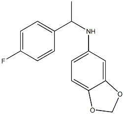 N-[1-(4-fluorophenyl)ethyl]-2H-1,3-benzodioxol-5-amine Struktur