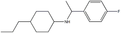 N-[1-(4-fluorophenyl)ethyl]-4-propylcyclohexan-1-amine Struktur