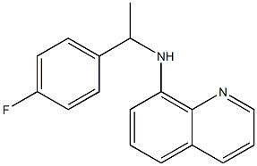 N-[1-(4-fluorophenyl)ethyl]quinolin-8-amine Struktur