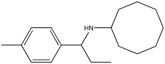 N-[1-(4-methylphenyl)propyl]cyclooctanamine Struktur