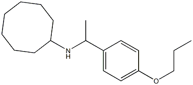 N-[1-(4-propoxyphenyl)ethyl]cyclooctanamine Struktur