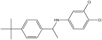 N-[1-(4-tert-butylphenyl)ethyl]-3,4-dichloroaniline Struktur