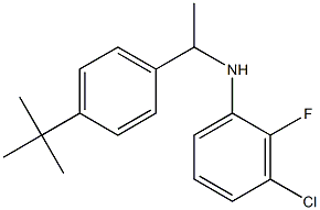 N-[1-(4-tert-butylphenyl)ethyl]-3-chloro-2-fluoroaniline Struktur