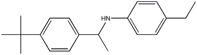 N-[1-(4-tert-butylphenyl)ethyl]-4-ethylaniline Struktur