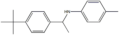 N-[1-(4-tert-butylphenyl)ethyl]-4-methylaniline Struktur