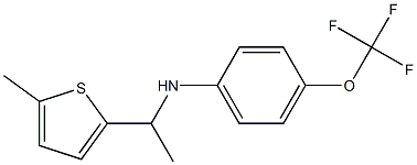 N-[1-(5-methylthiophen-2-yl)ethyl]-4-(trifluoromethoxy)aniline Struktur