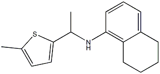 N-[1-(5-methylthiophen-2-yl)ethyl]-5,6,7,8-tetrahydronaphthalen-1-amine Struktur