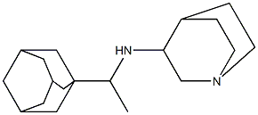 N-[1-(adamantan-1-yl)ethyl]-1-azabicyclo[2.2.2]octan-3-amine Struktur