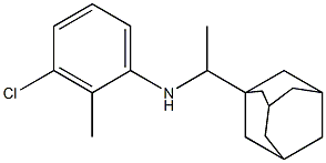 N-[1-(adamantan-1-yl)ethyl]-3-chloro-2-methylaniline Struktur