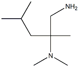 N-[1-(aminomethyl)-1,3-dimethylbutyl]-N,N-dimethylamine Struktur