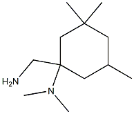 N-[1-(aminomethyl)-3,3,5-trimethylcyclohexyl]-N,N-dimethylamine Struktur