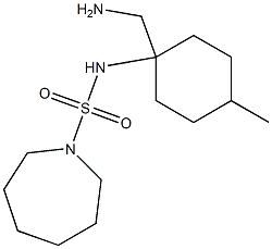 N-[1-(aminomethyl)-4-methylcyclohexyl]azepane-1-sulfonamide Struktur