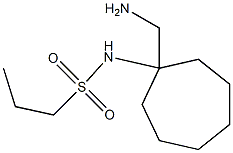 N-[1-(aminomethyl)cycloheptyl]propane-1-sulfonamide Struktur