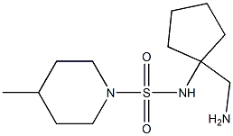 N-[1-(aminomethyl)cyclopentyl]-4-methylpiperidine-1-sulfonamide Struktur