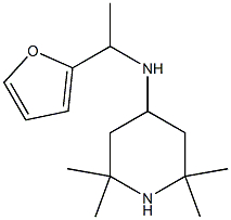 N-[1-(furan-2-yl)ethyl]-2,2,6,6-tetramethylpiperidin-4-amine Struktur