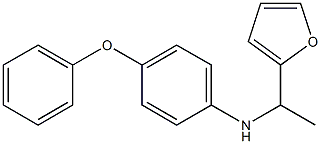 N-[1-(furan-2-yl)ethyl]-4-phenoxyaniline Struktur