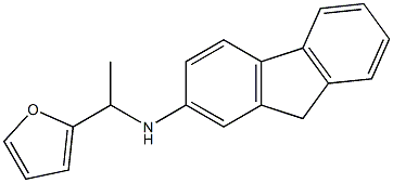 N-[1-(furan-2-yl)ethyl]-9H-fluoren-2-amine Struktur