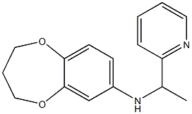 N-[1-(pyridin-2-yl)ethyl]-3,4-dihydro-2H-1,5-benzodioxepin-7-amine Struktur