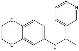 N-[1-(pyridin-3-yl)ethyl]-2,3-dihydro-1,4-benzodioxin-6-amine Struktur