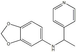 N-[1-(pyridin-4-yl)ethyl]-2H-1,3-benzodioxol-5-amine Struktur