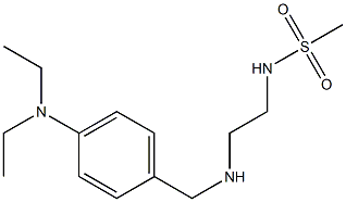 N-[2-({[4-(diethylamino)phenyl]methyl}amino)ethyl]methanesulfonamide Struktur