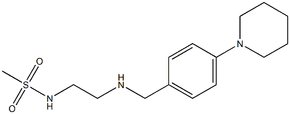 N-[2-({[4-(piperidin-1-yl)phenyl]methyl}amino)ethyl]methanesulfonamide Struktur