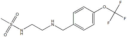 N-[2-({[4-(trifluoromethoxy)phenyl]methyl}amino)ethyl]methanesulfonamide Struktur