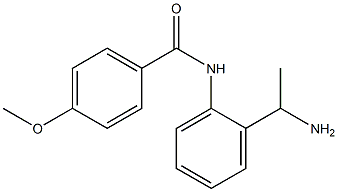 N-[2-(1-aminoethyl)phenyl]-4-methoxybenzamide Struktur