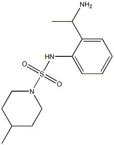 N-[2-(1-aminoethyl)phenyl]-4-methylpiperidine-1-sulfonamide Struktur